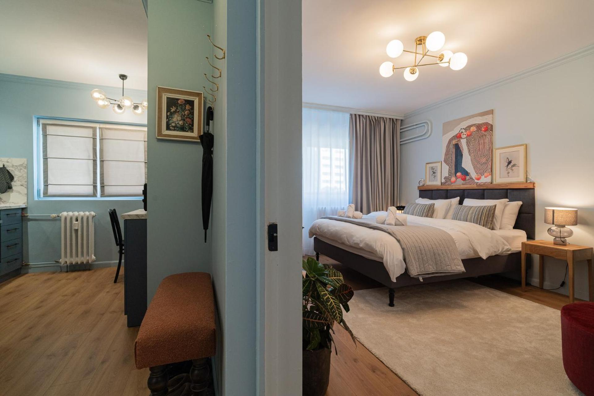 Cozy Urban Studio Piata Victoriei Bukarest Kültér fotó